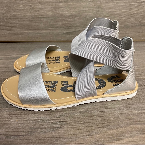 Sorel | Ella Strappy Sandals Pure Silver Size 6.5 - Picture 13 of 15